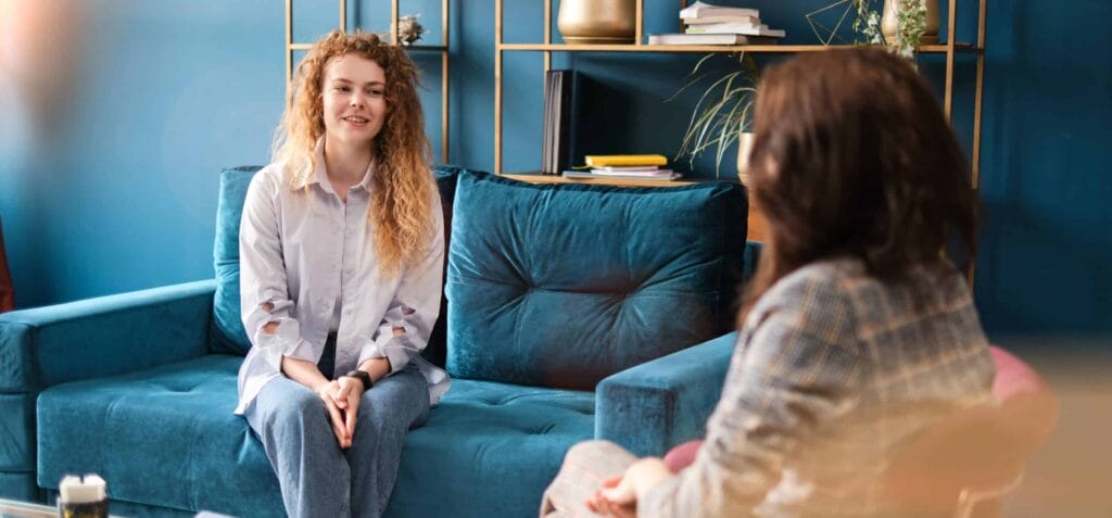 Young adult woman at mental health treatment in Los Angeles California