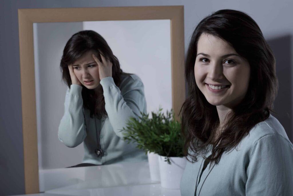 Woman who is showing signs of petulant BPD