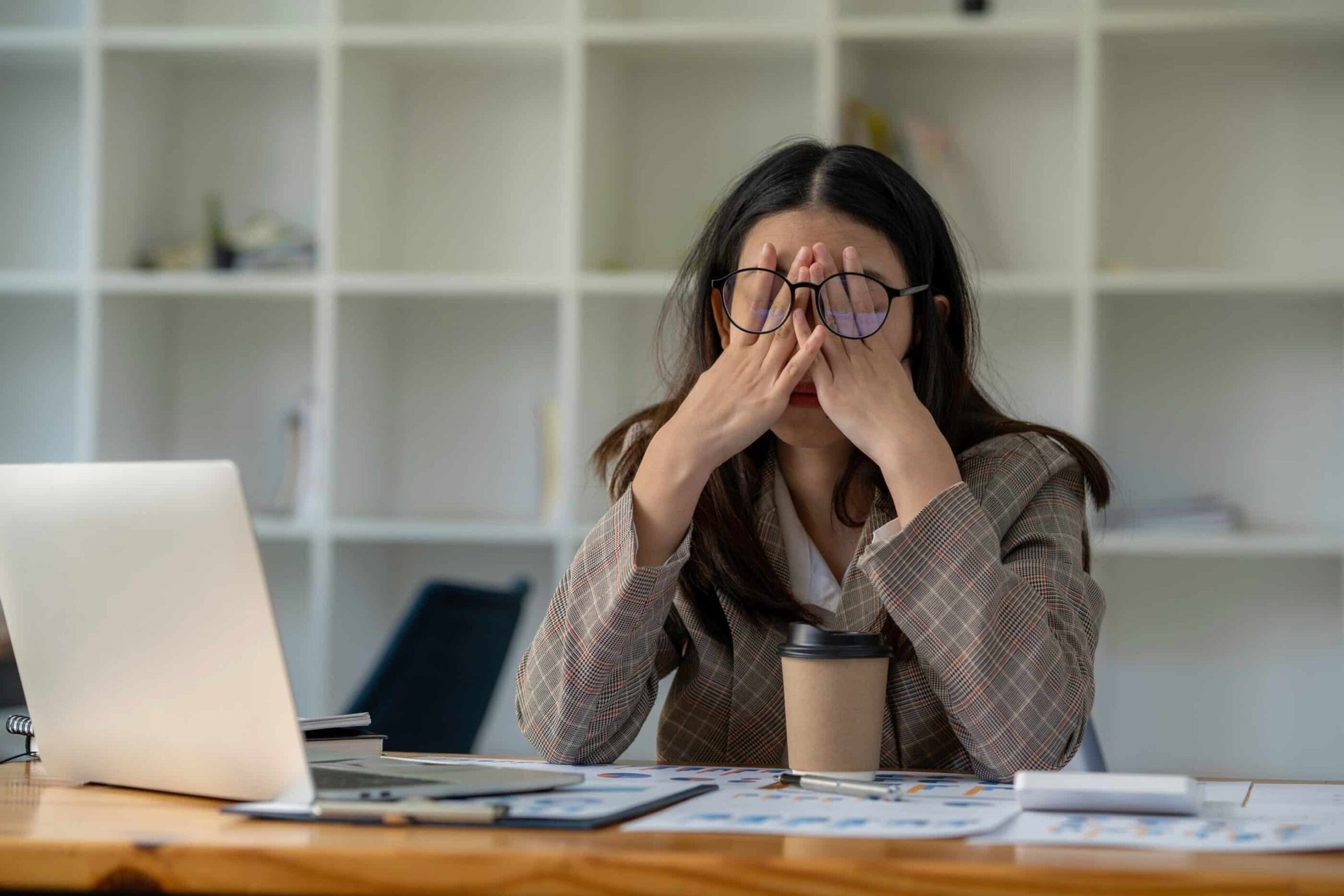 This woman is showing some high functioning depression symptoms