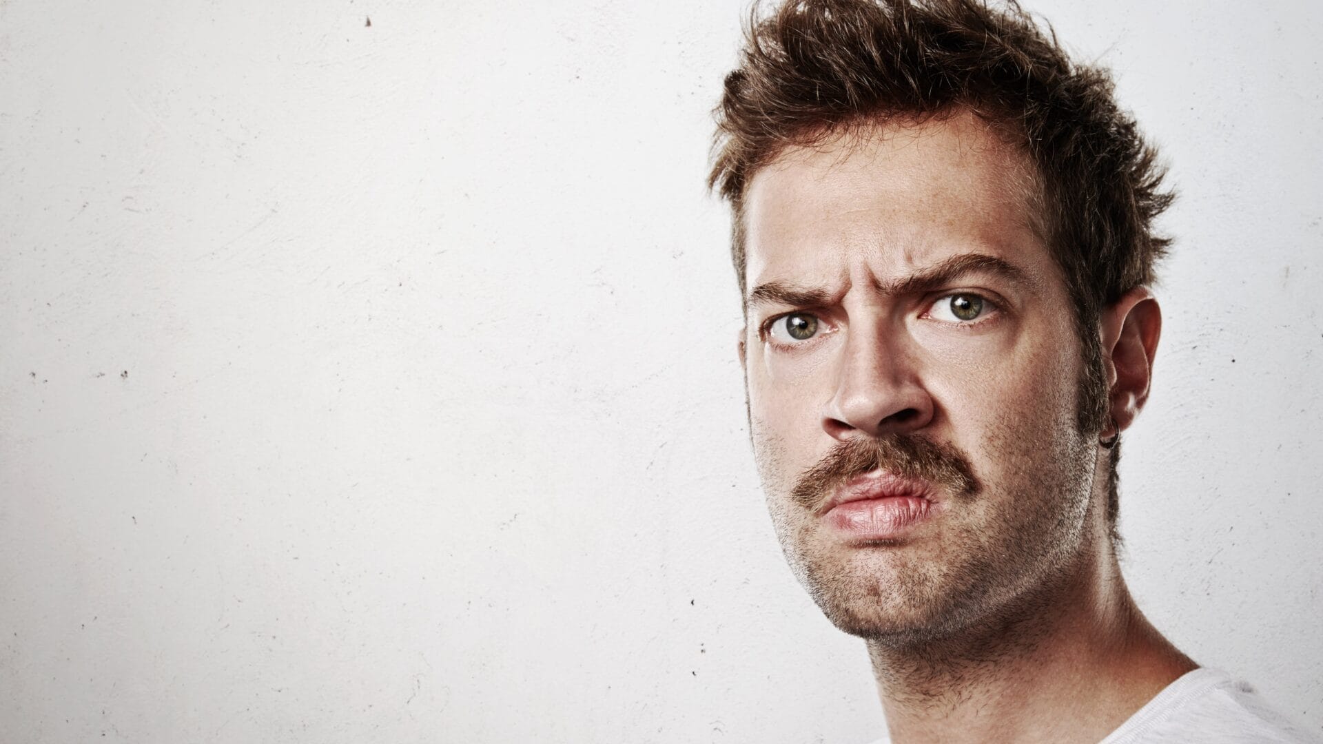 Man who has a problem with irrational thinking