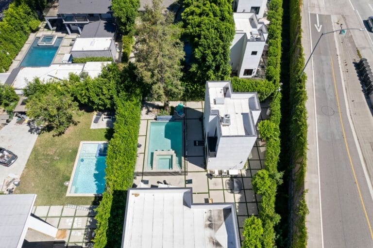 Pool at Montare at the Valley mental health treatment center near Los Angeles California