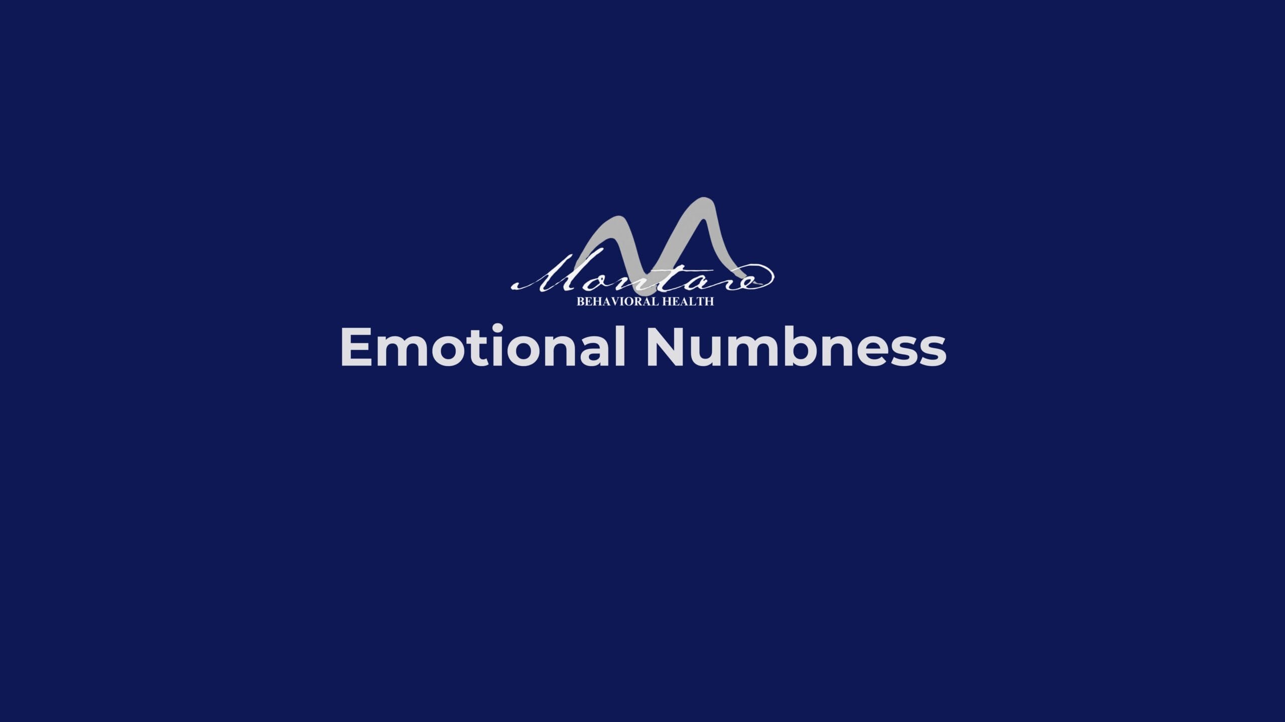 emotional numbness